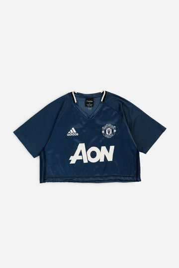 Rework Crop Manchester Soccer Jersey - L