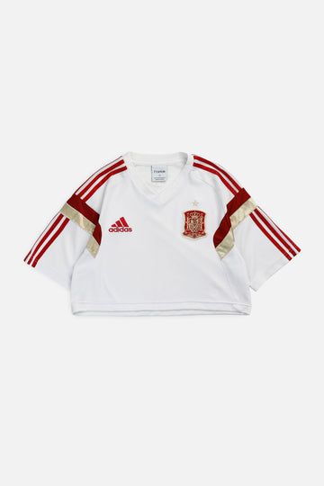 Rework Crop Spain Soccer Jersey - M