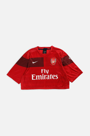 Rework Crop Arsenal Soccer Jersey - L