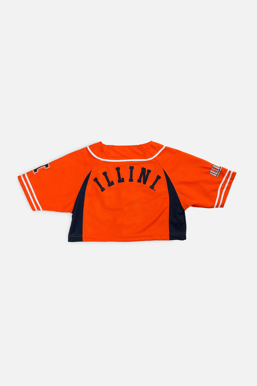 Rework Crop Illinois NCAA Baseball Jersey - XS