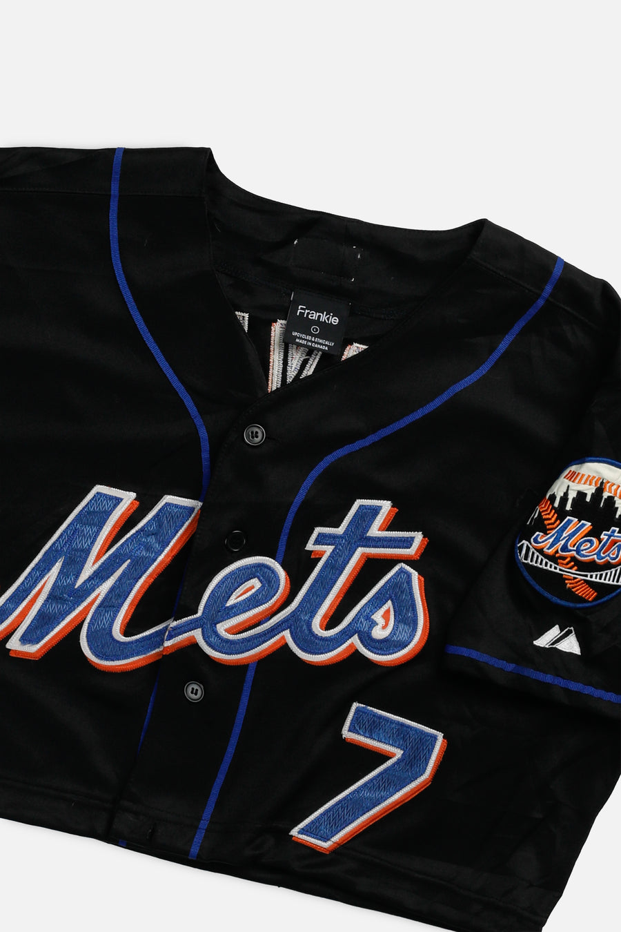 Rework Crop NY Mets MLB Jersey - L