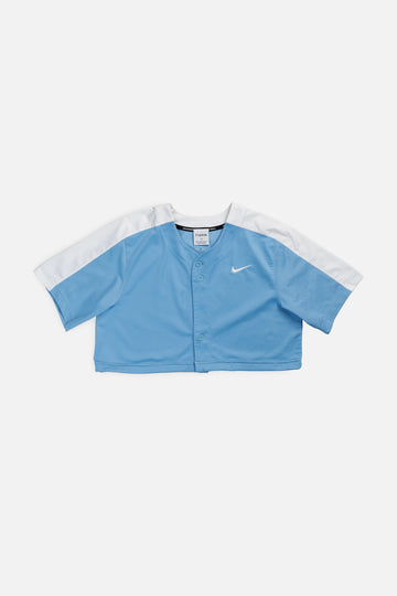 Rework Crop Nike Baseball Jersey - M