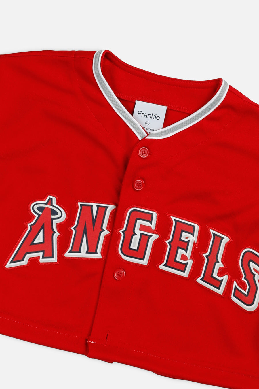 Rework Crop LA Angels MLB Jersey - XS