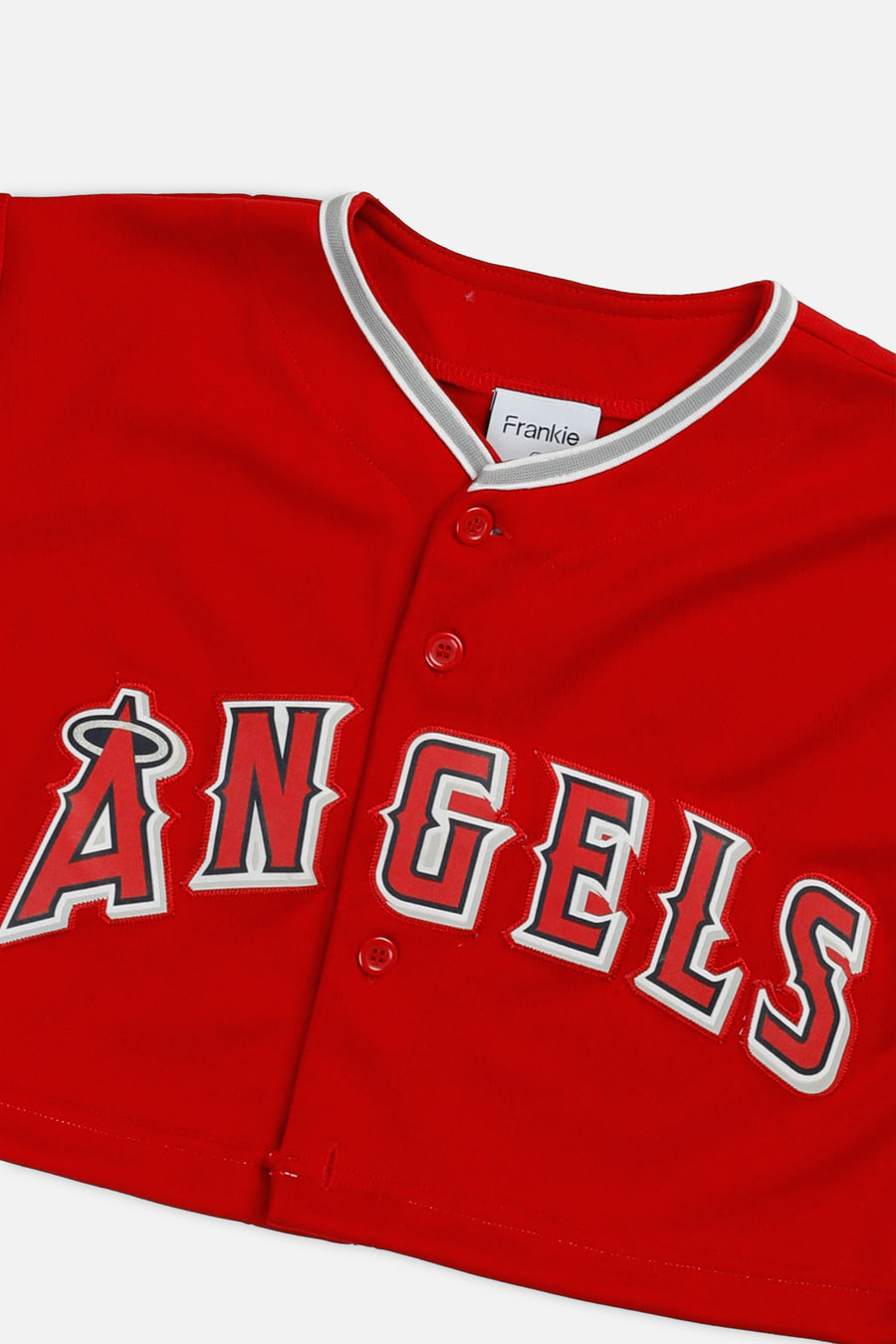 Rework Crop LA Angels MLB Jersey - XS