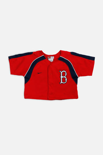 Rework Crop Boston Red Sox MLB Jersey - XS