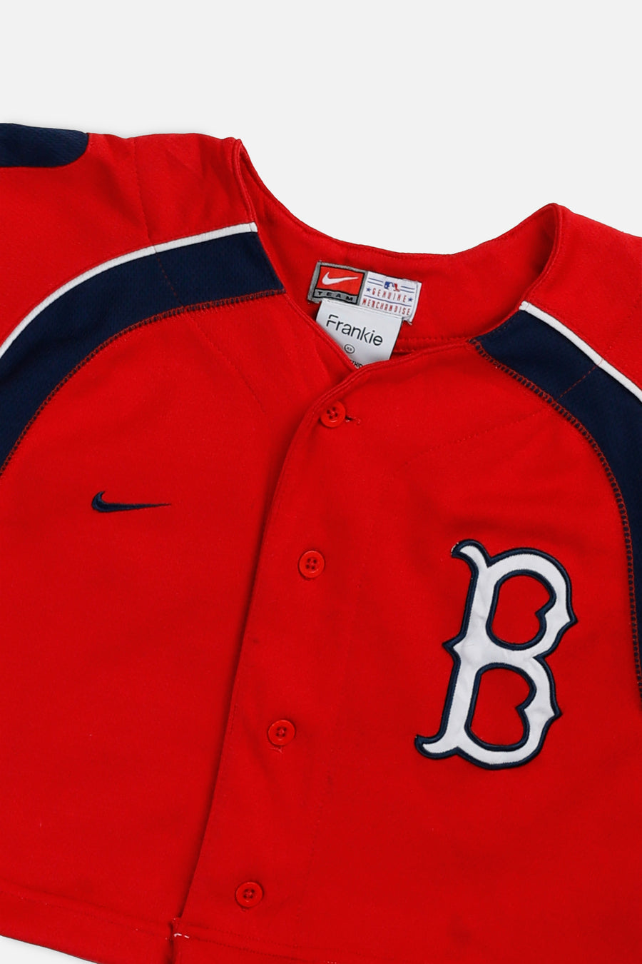 Rework Crop Boston Red Sox MLB Jersey - XS