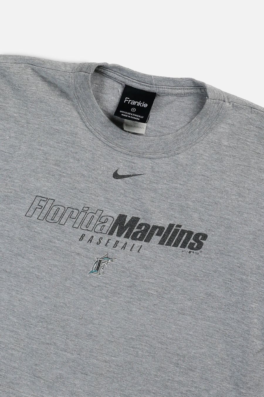 Rework Florida Marlins MLB Crop Tee - M