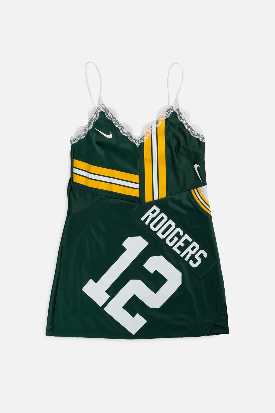 Rework Green Bay Packers NFL Lace Dress - L