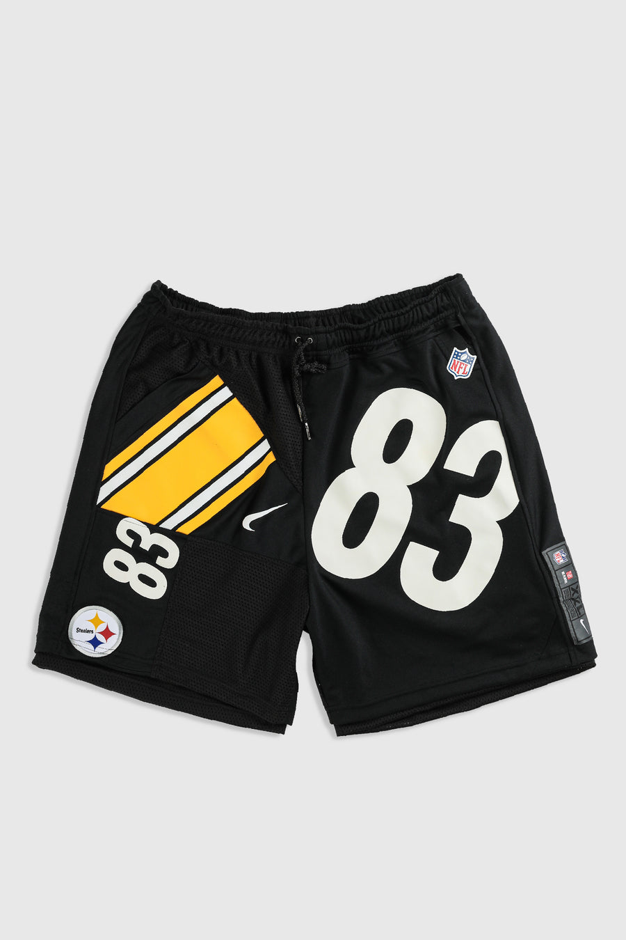 Unisex Rework Steelers NFL Jersey Shorts - XL