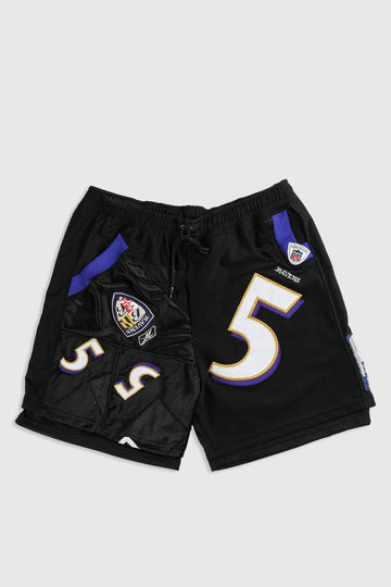 Unisex Rework Bills NFL Jersey Shorts - Women-M, Men-S – Frankie Collective