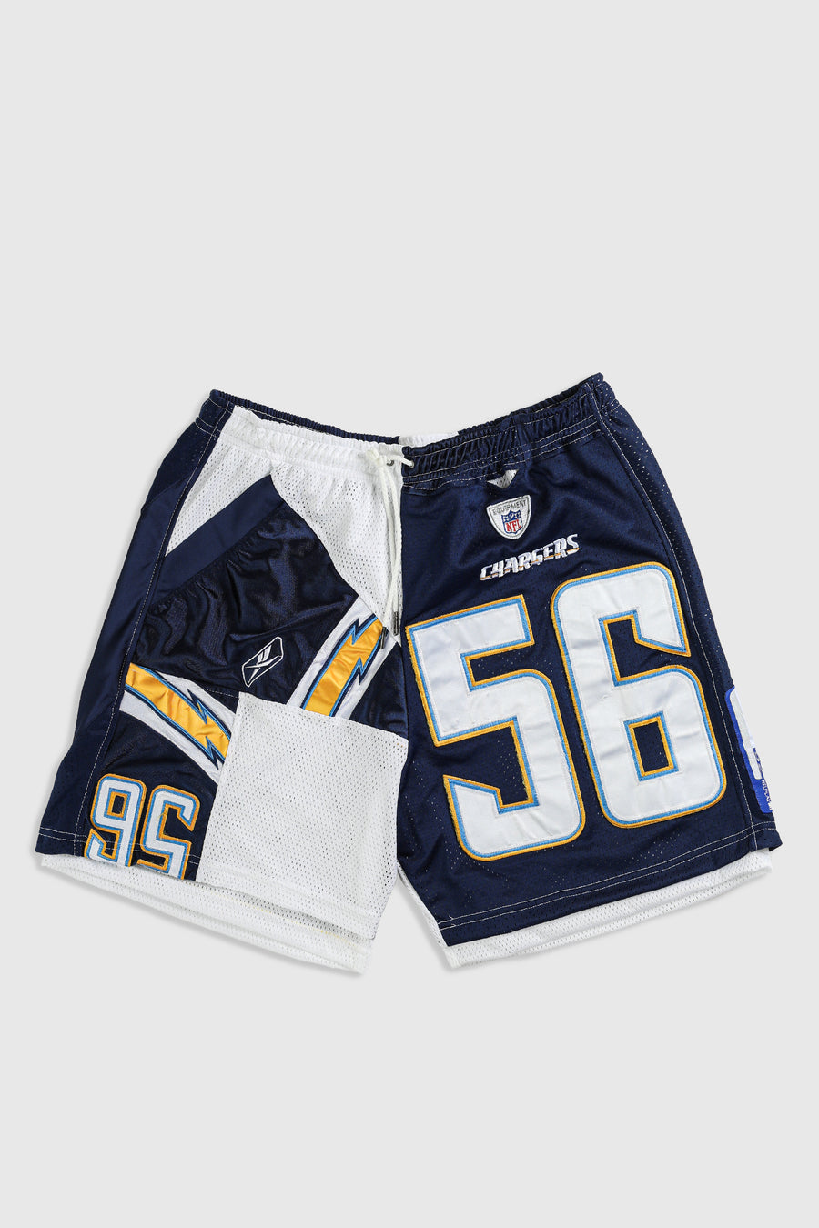 Unisex Rework Chargers NFL Jersey Shorts - XL