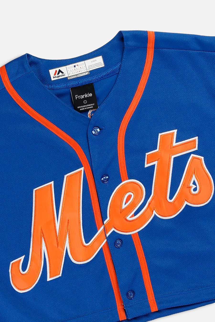 Rework Crop NY Mets MLB Jersey - L