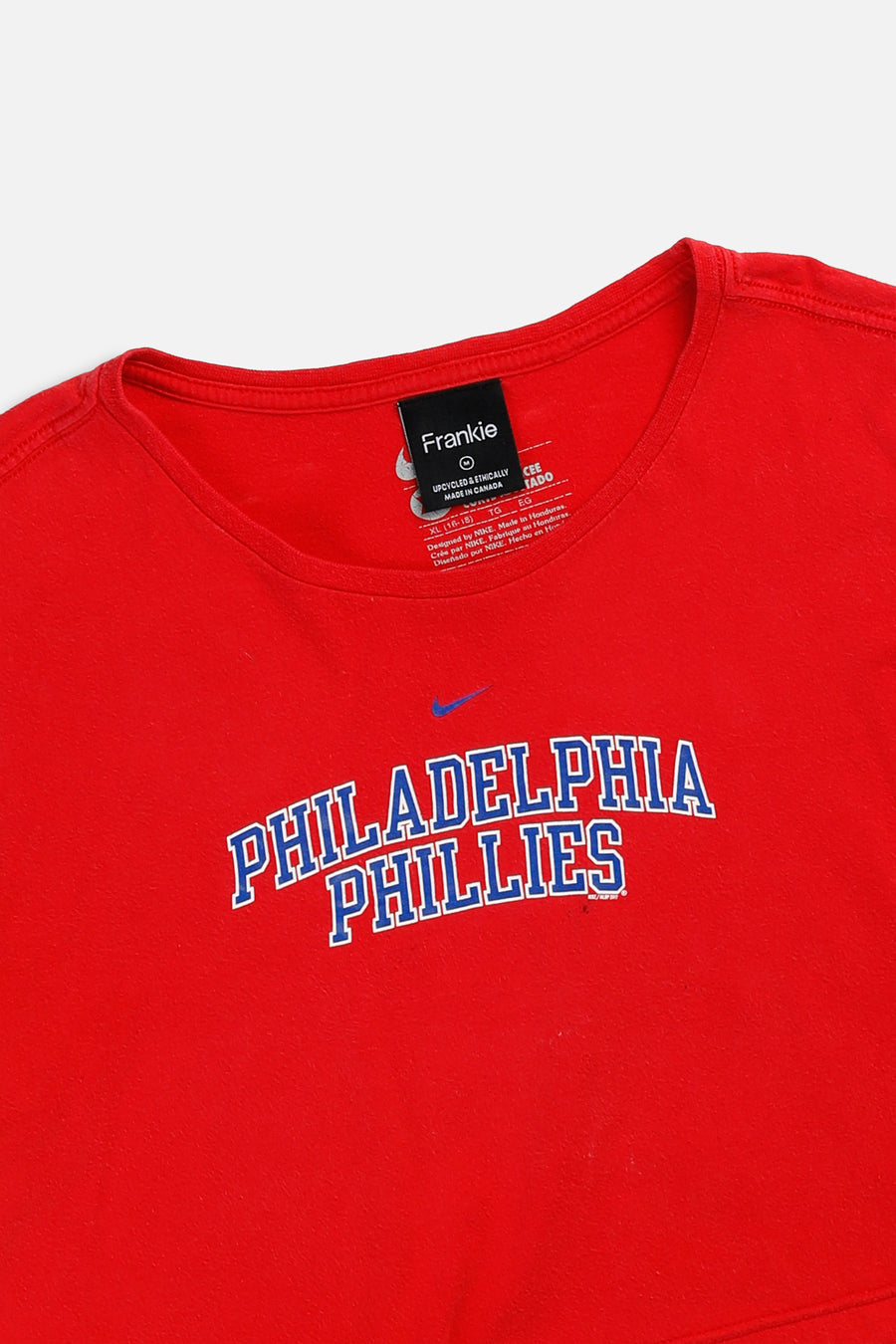 Rework Philadelphia Phillies MLB Crop Tee - M