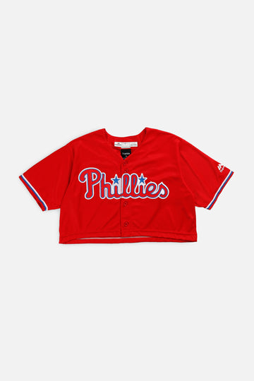 Rework Crop Philadelphia Phillies MLB Jersey - M