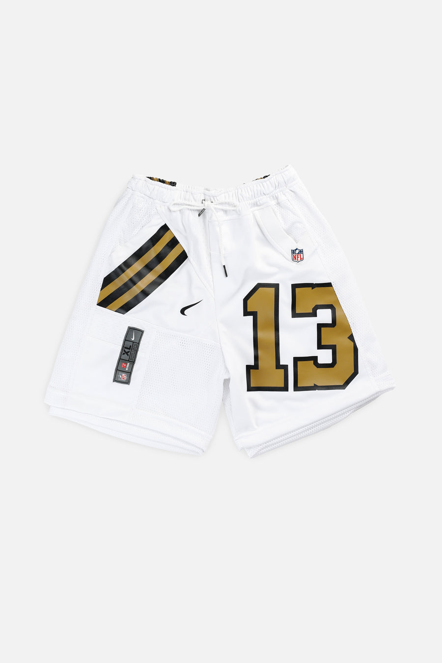 Unisex Rework New Orleans Saints NFL Jersey Shorts - XS