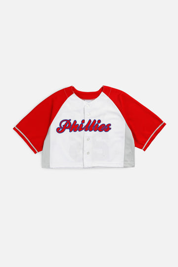 Rework Crop Philadelphia Phillies MLB Jersey - S