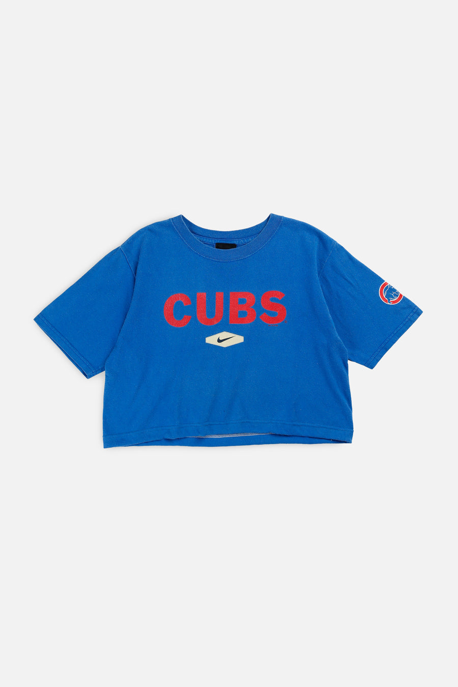 Rework Chicago Cubs MLB Crop Tee - S