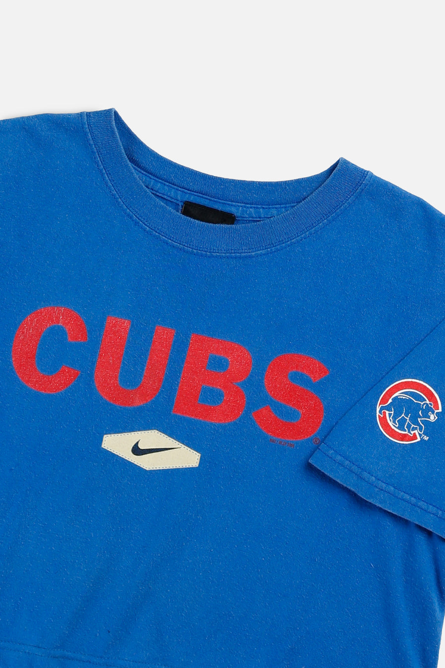 Rework Chicago Cubs MLB Crop Tee - S