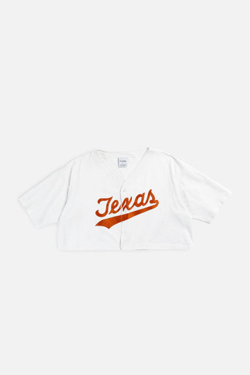 Rework Crop Texas Longhorns Baseball Jersey - XL