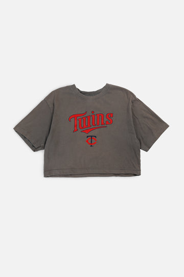 Rework Minnesota Twins MLB Crop Tee - M