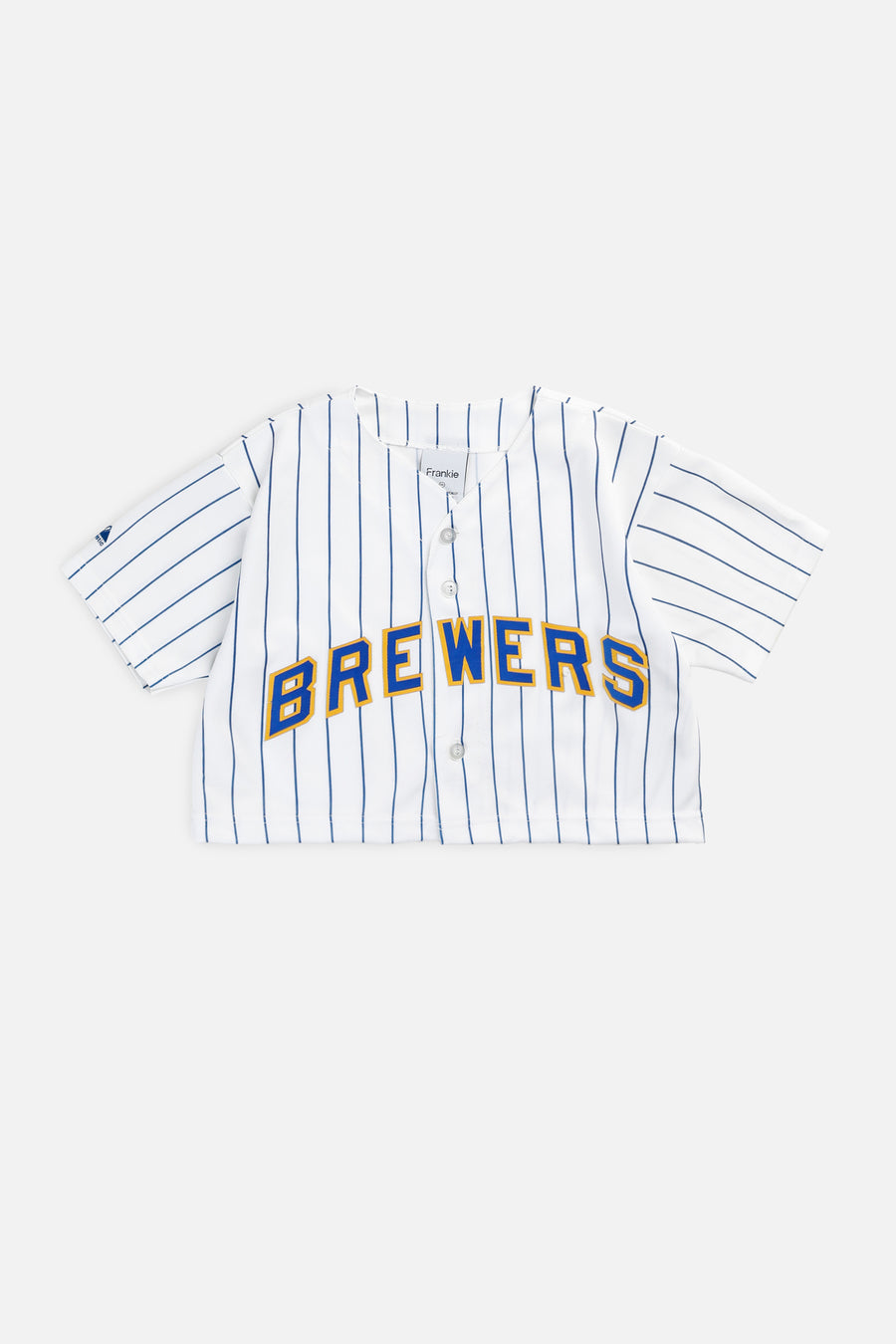 Rework Crop Milwaukee Brewers MLB Jersey - XS