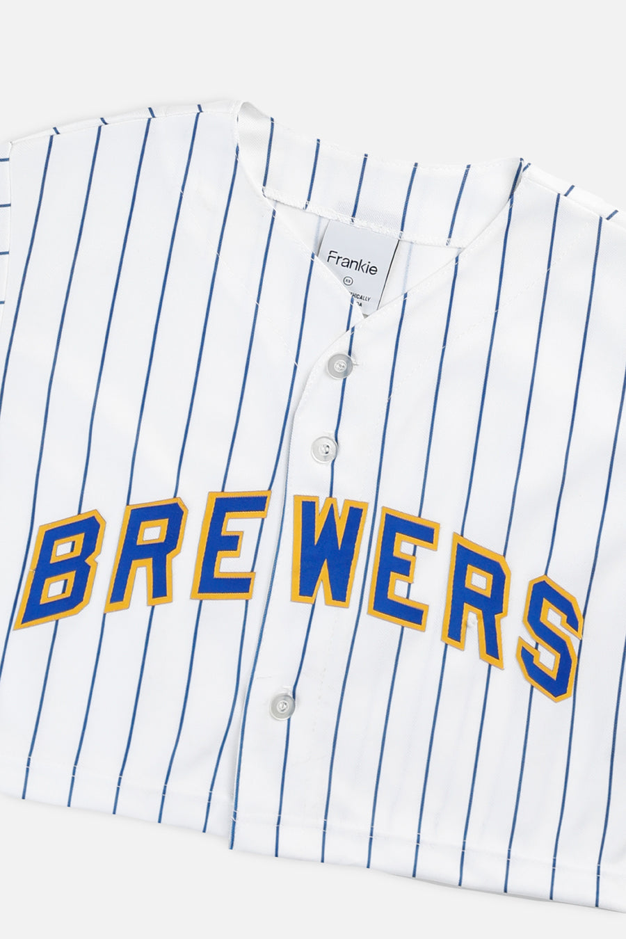 Rework Crop Milwaukee Brewers MLB Jersey - XS