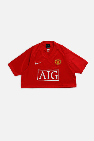 Rework Crop Manchester Soccer Jersey - M