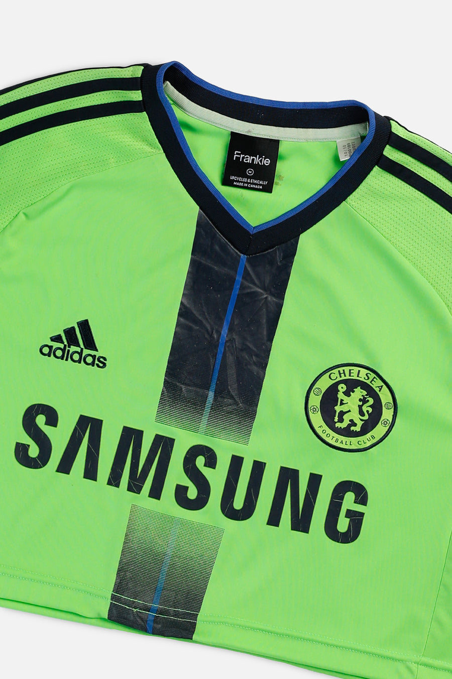 Rework Crop Chelsea Soccer Jersey - M