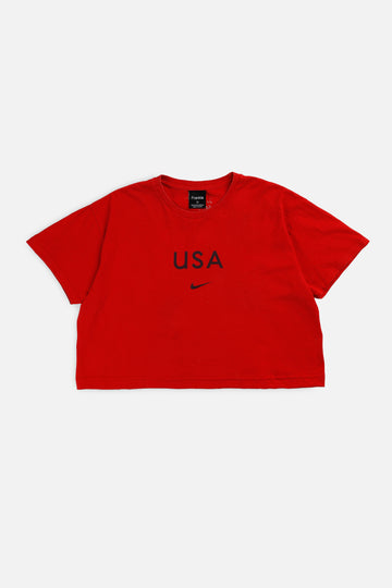 Rework Crop USA Soccer Tee - XL