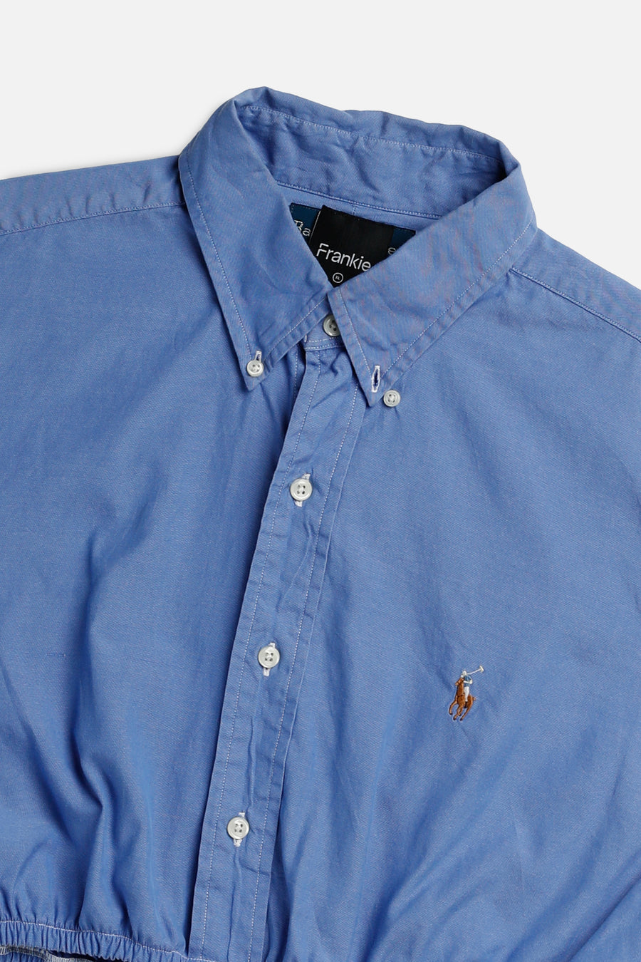 Rework Oxford Cinch Crop Shirt - XL