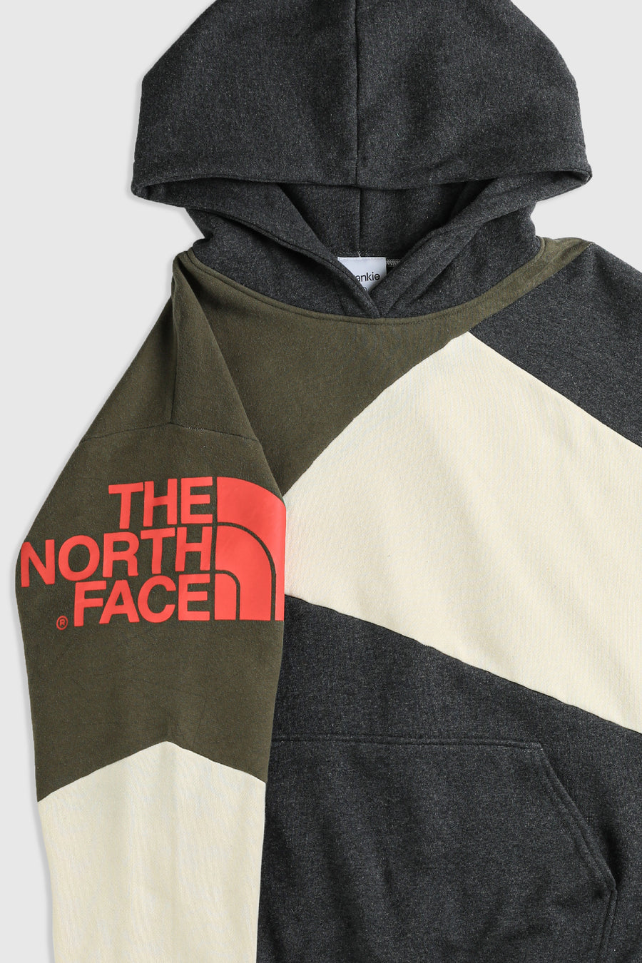 Rework North Face Patchwork Sweatshirt - L