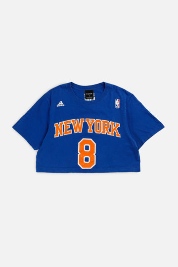 Rework NY Knicks NBA Crop Tee - S