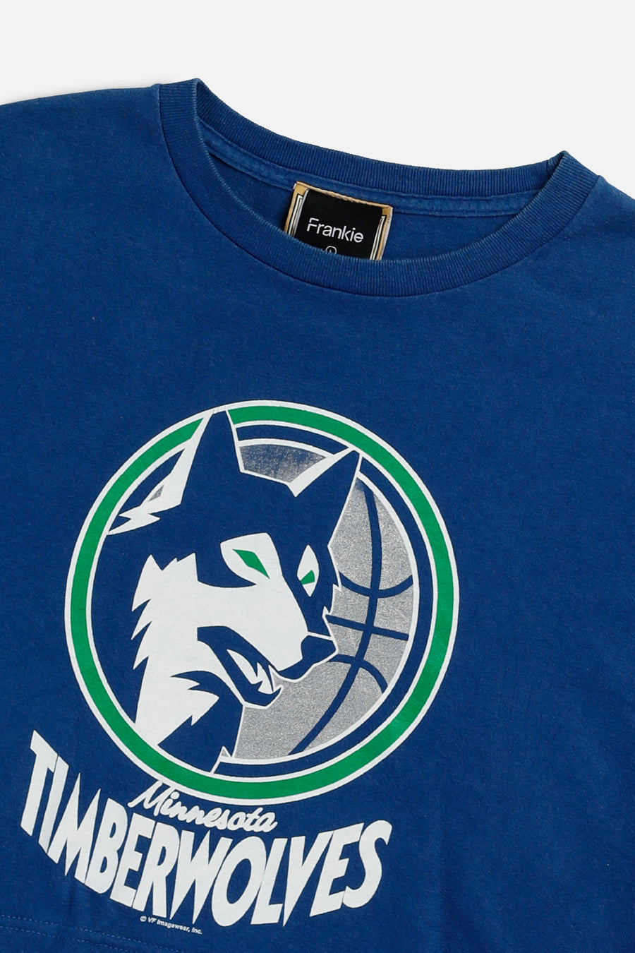 Rework Minnesota Timberwolves NBA Crop Tee - L