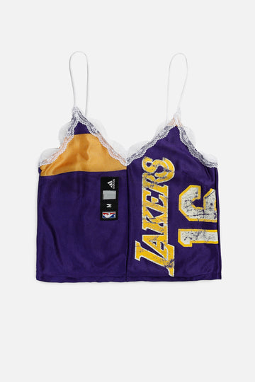 Rework LA Lakers NBA Lace Tank - L