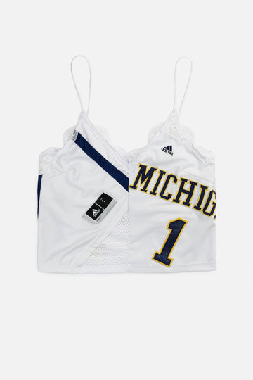 Rework Michigan NCAA Lace Tank - L