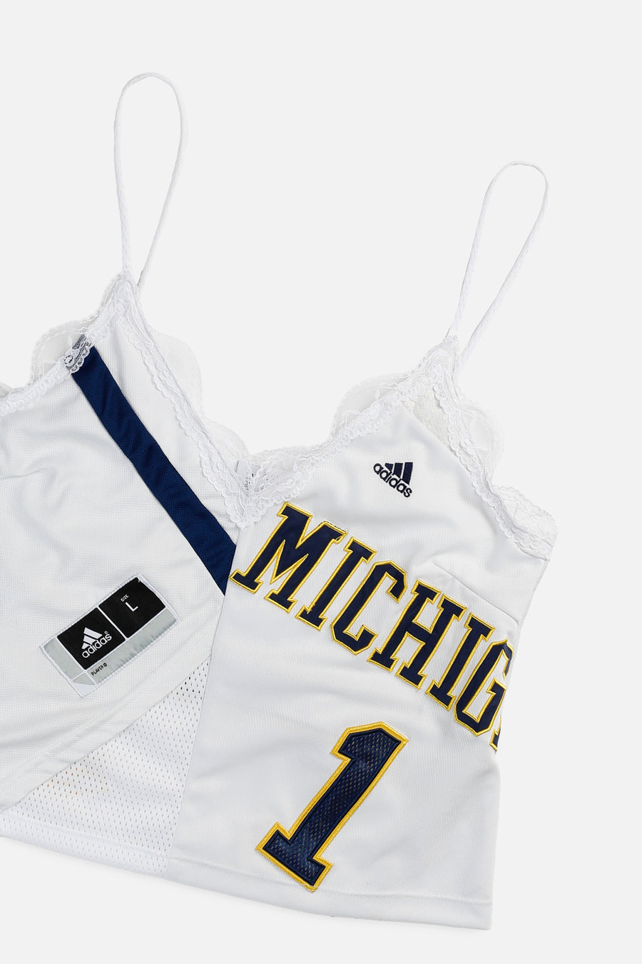 Rework Michigan NCAA Lace Tank - L