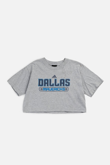 Rework Dallas Mavericks NBA Crop Tee - S