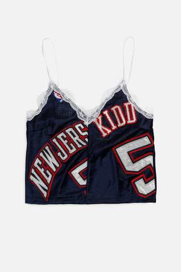 Rework New Jersey Nets NBA Lace Tank - M