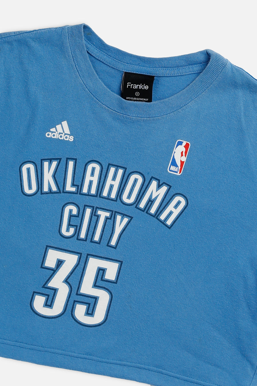 Rework Oklahoma City Thunder NBA Crop Tee - M