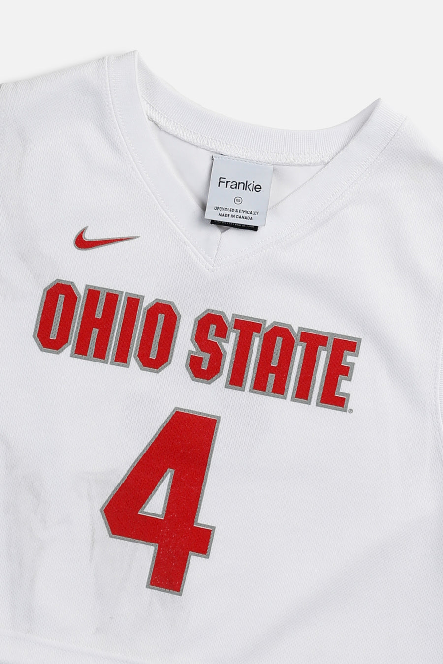 Rework Crop Ohio State NCAA Basketball Jersey - XS