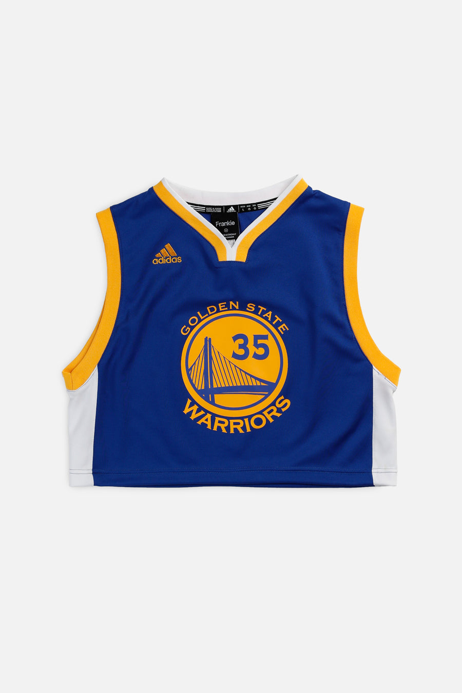 Rework Golden State Warriors NBA Crop Jersey - M