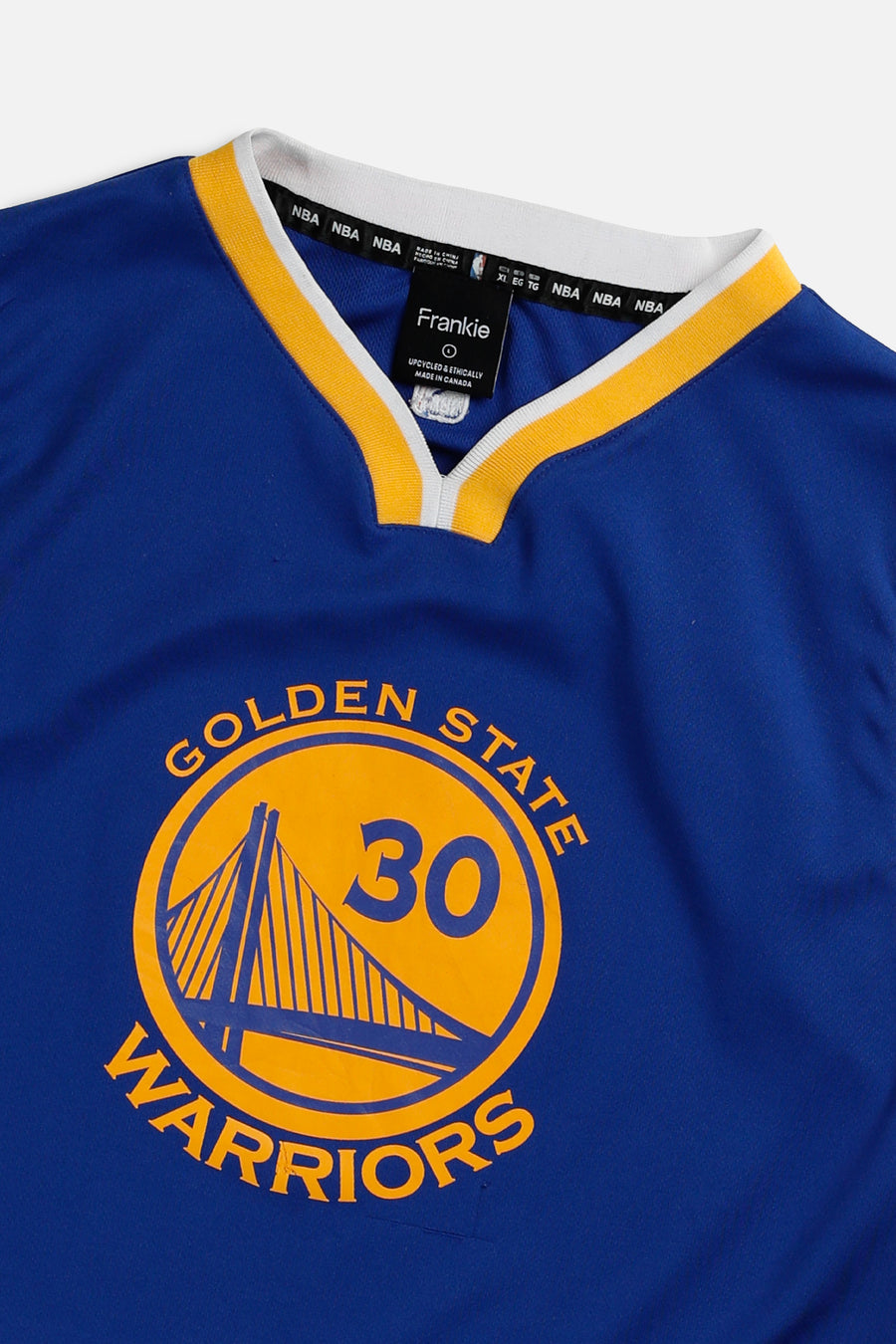 Rework Golden State Warriors NBA Crop Jersey - L