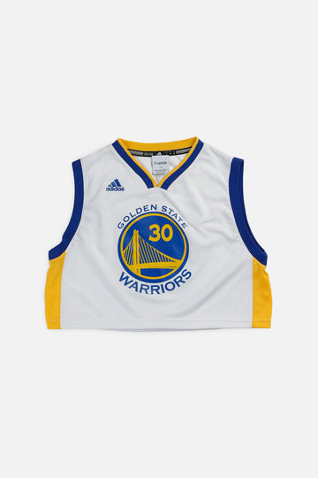 Rework Golden State Warriors NBA Crop Jersey - S