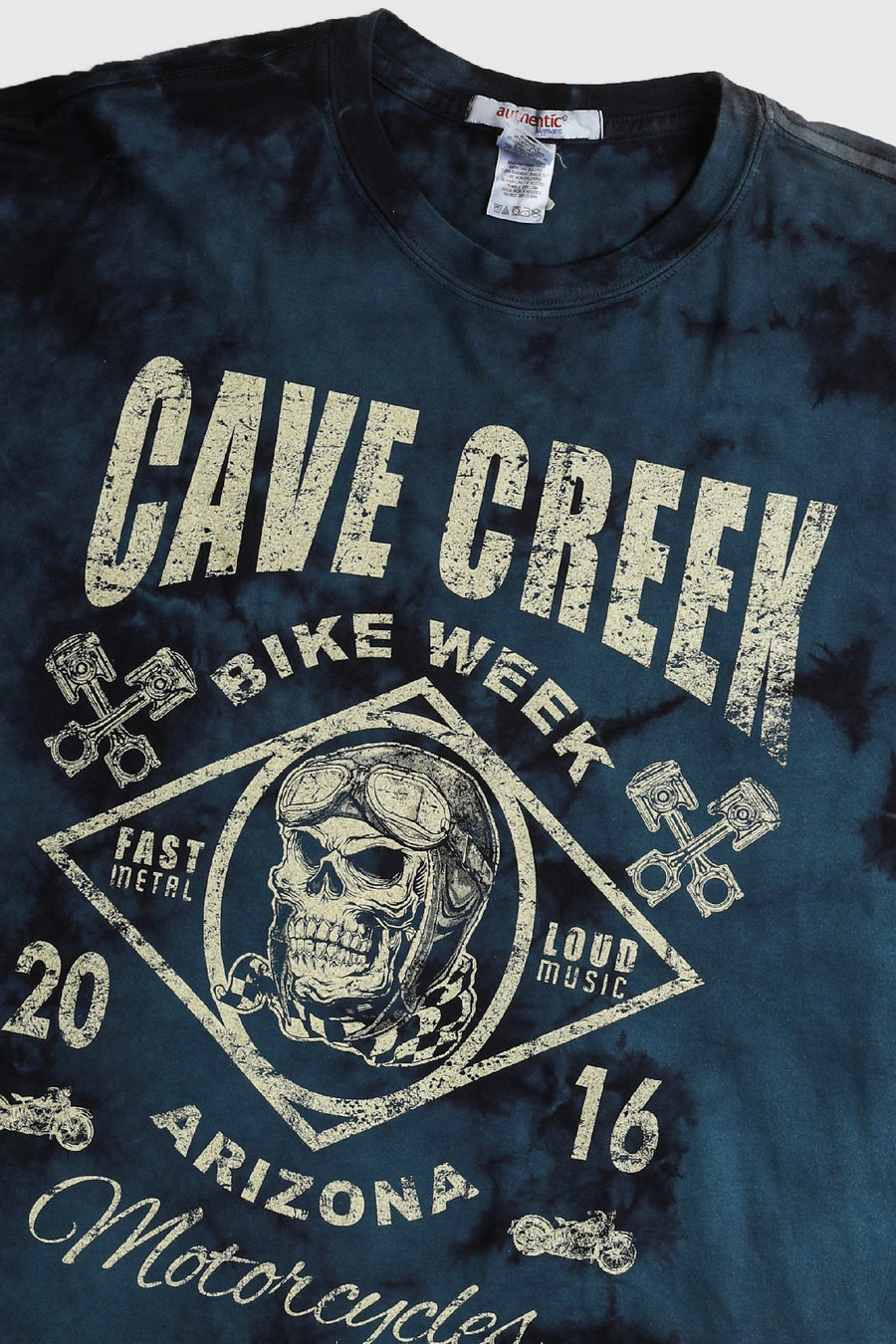 Deadstock Cave Creek Bike Week Tee - Red, Blue