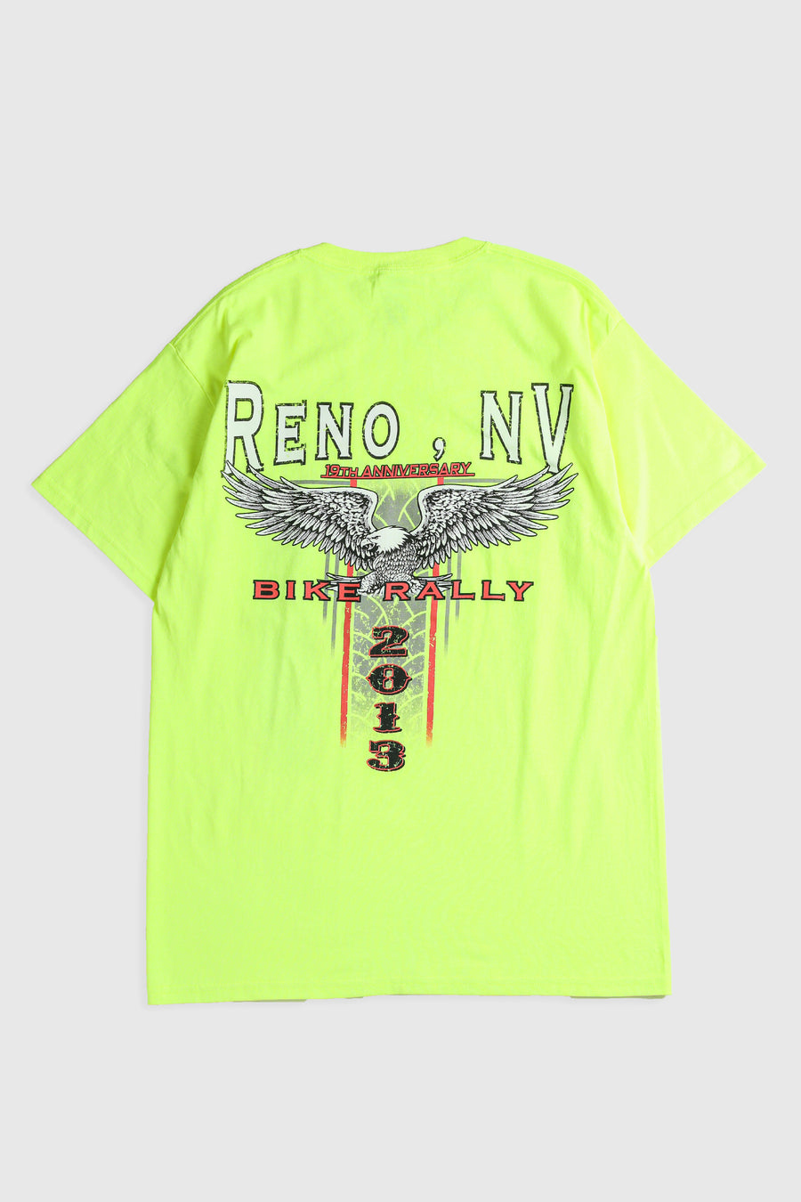 Deadstock Reno Bike Rally Tee - Grey, Neon Yellow, White, Black, Blue