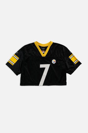 Rework Crop Pittsburgh Steelers NFL Jersey - S