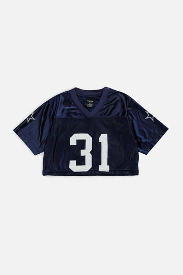 Rework Crop Dallas Cowboys NFL Jersey - XS