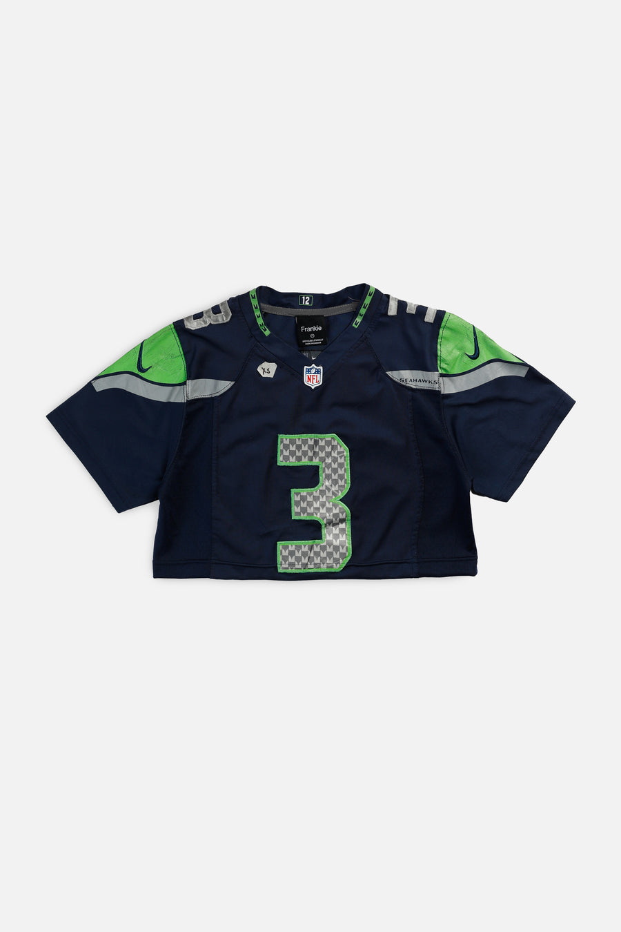 Rework Crop Seattle Seahawks NFL Jersey - XS