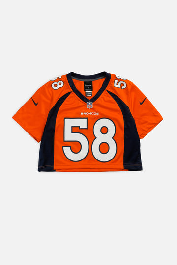 Rework Crop Denver Broncos NFL Jersey - M