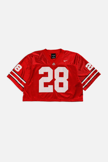 Rework Crop Ohio State Buckeyes NCAA Jersey - M